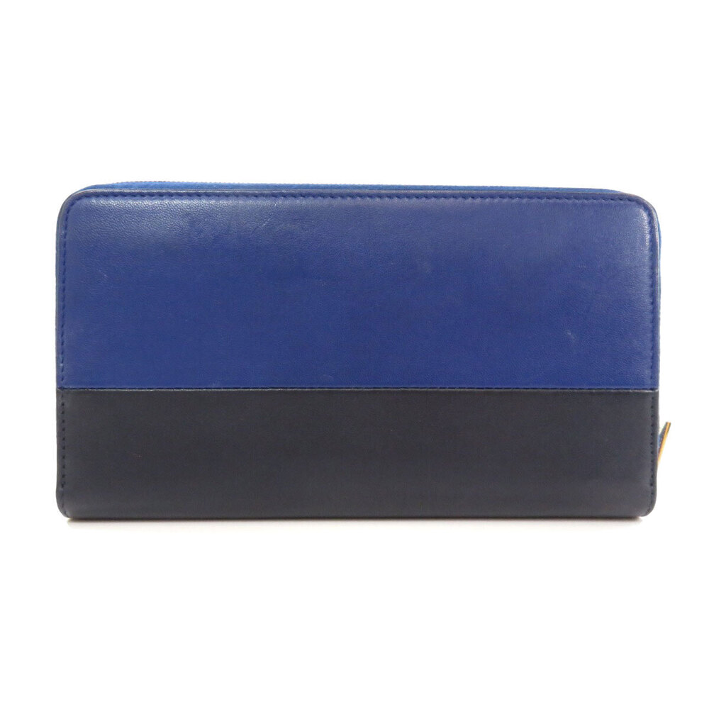 Celine long leather Wallet Black